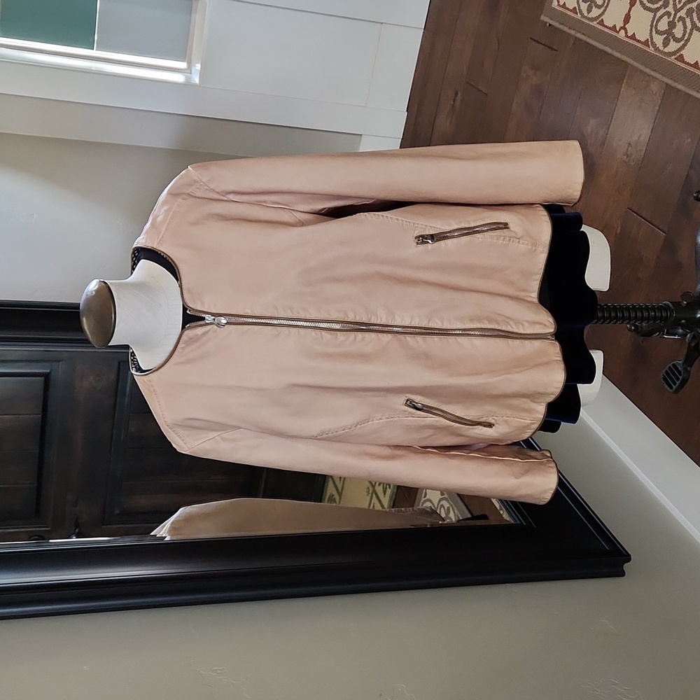 Chico's Size 3 (14/16) Vintage Silver Zippered Jacket
